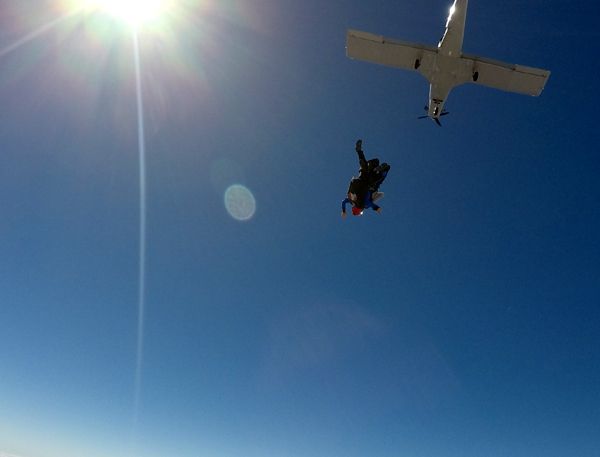 Falling away from the aircraft at 120 MPH above Oceanside, California...on October 4, 2018.