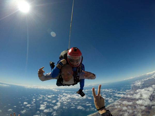 Skydiving 13,000 feet above Oceanside, California...on October 4, 2018.