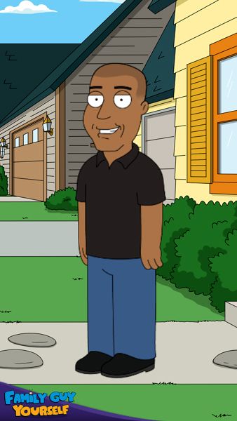 An animated version of myself if I was a character on the FOX TV show FAMILY GUY.