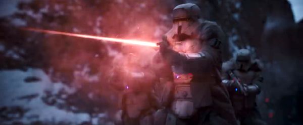 Standing atop the Conveyex, Stormtroopers open fire in SOLO: A STAR WARS STORY. Standing atop the Conveyex, Stormtroopers open fire in SOLO: A STAR WARS STORY.