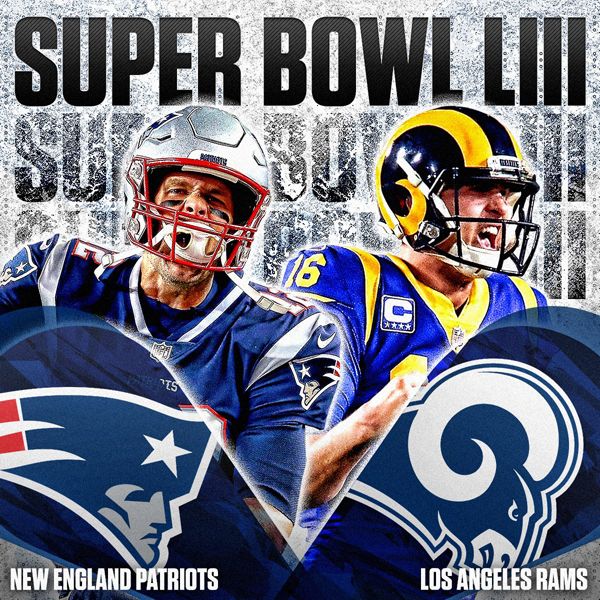 The Los Angeles Rams will take on the New England Cheatriots in Super Bowl 53 at Atlanta, Georgia...on February 3, 2019.