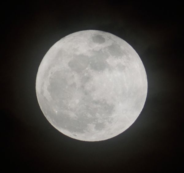 An image of the Supermoon that I took with my Nikon D3300 DSLR camera on January 1, 2018.