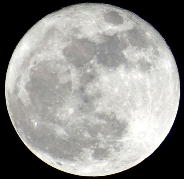 A cropped image of the Supermoon that I took with my Nikon D3300 DSLR camera on December 3, 2017.