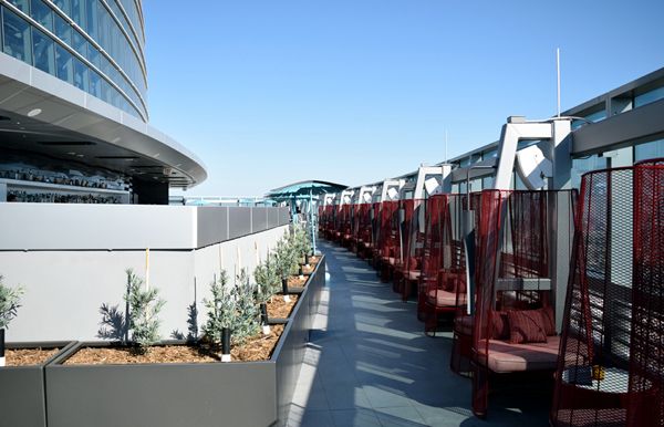 A snapshot of the rooftop bar and lounge Spire 73 on the 73rd floor of the Wilshire Grand Center...on July 26, 2017.