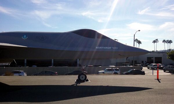 The YF-23 Gray Ghost on display at the Western Museum of Flight in Torrance, CA...on November 23, 2016.