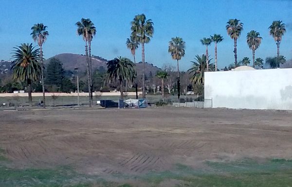 There is no longer any sign of the old abandoned house that once stood on a vacant dirt lot behind my home in Pomona, CA...on January 31, 2018.