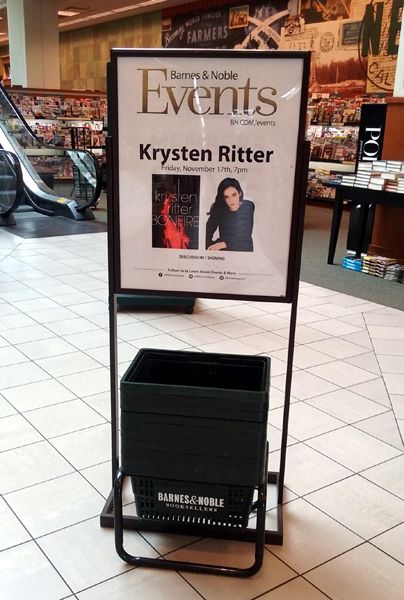 At The Grove's Barnes & Noble bookstore in Los Angeles to attend a signing by actress Krysten Ritter...on November 17, 2017.