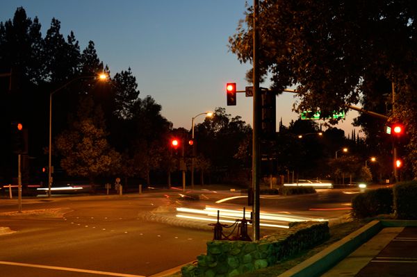 Another long-exposure snapshot that I took of a local street in Diamond Bar, California...on June 30, 2017.
