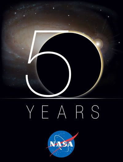 NASA's 50th Anniversary Logo.