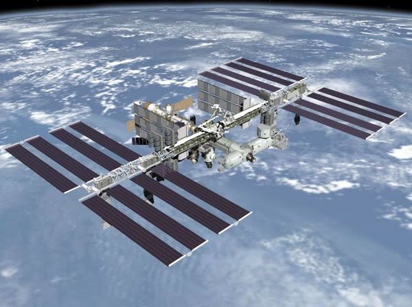 An artist's concept of the International Space Station.