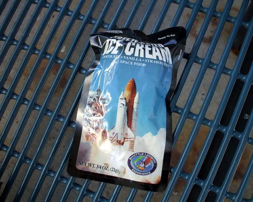 Astronaut ice cream.  Yum.