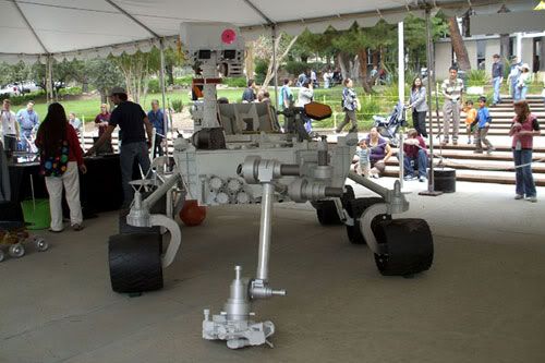 A mock-up of the MARS SCIENCE LABORATORY Rover...scheduled to launch in 2011.