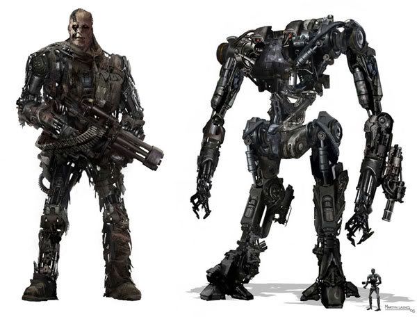 The Cyborg and Harvester in TERMINATOR SALVATION.