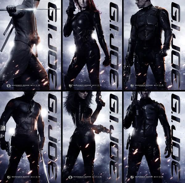 Six new teaser posters for G.I. JOE: THE RISE OF COBRA.