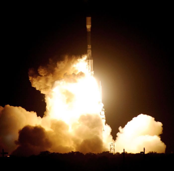 The Kepler spacecraft is launched from Cape Canaveral Air Force Station in Florida on March 6, 2009.