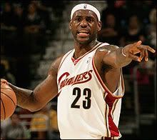 LeBron James of the Cleveland Cavaliers.