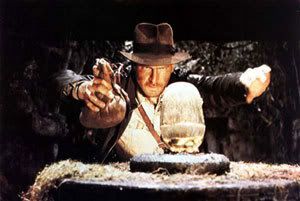 Indiana Jones in RAIDERS OF THE LOST ARK...the best film in the series.