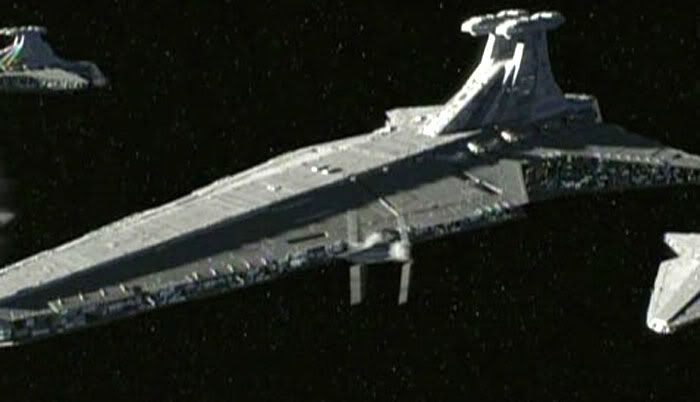 Precursors to the Star Destroyer in REVENGE OF THE SITH.