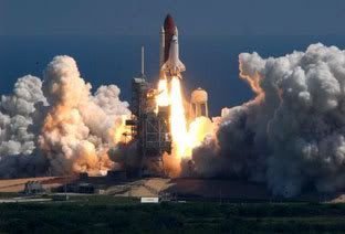 Space shuttle Atlantis launches on mission to the International Space Station on September 9, 2006, at 8:14:55 AM (Pacific Daylight Time).