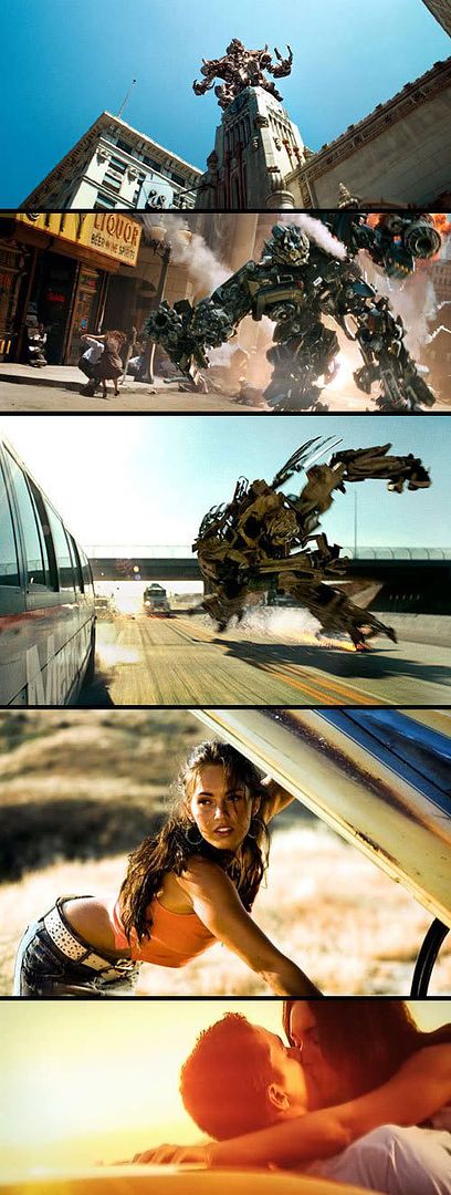 TRANSFORMERS: The Movie montage.