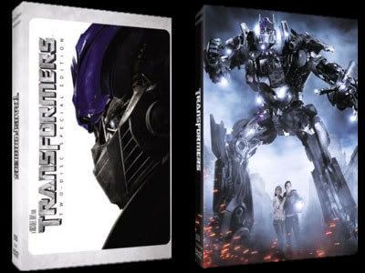 Box cover art for the TRANSFORMERS DVD.