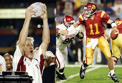 The USC Trojans win their second consecutive national championship title.