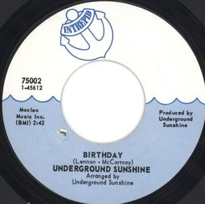 Underground Sunshine - Birthday