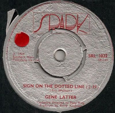 Gene Latter - Sign on the Dotted Line