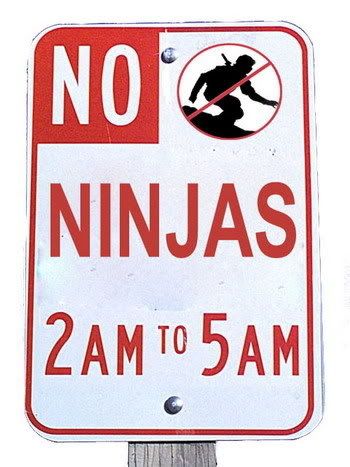 no ninjas allowed
