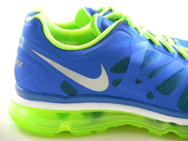 blue and lime green nike