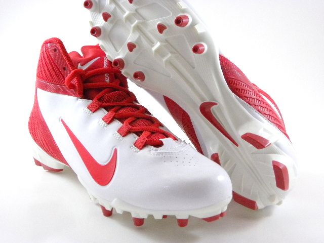 red and white nike cleats