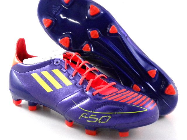 purple and yellow football cleats