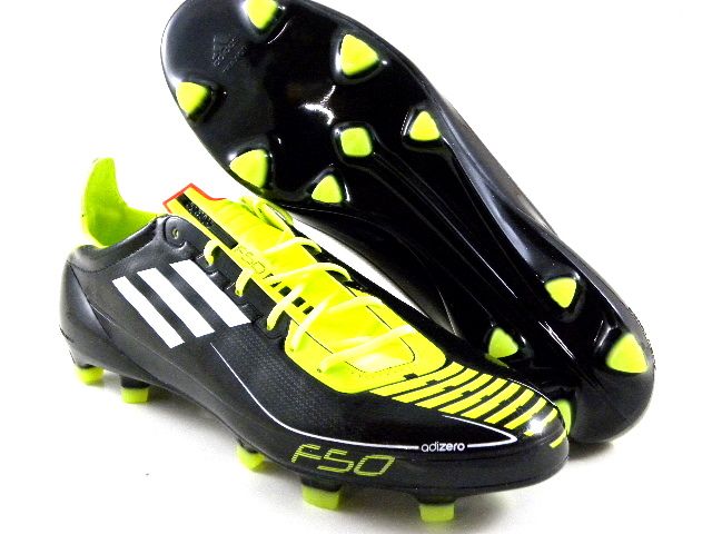 Adidas F50 Adizero TRX Fg Black/Lime Green/White Soccer Futball Cleats Boots Men