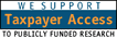 We support taxpayer access