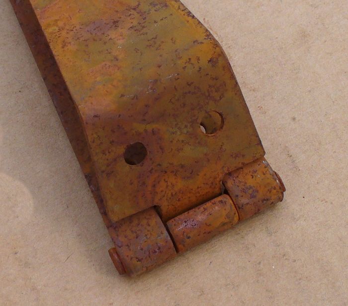 RUSTIC IRON PENNY END HINGE CRANKED HINGE 7" FOR BLANKET BOX / CHEST eBay