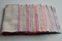 Pastel Solids | 8x8 Wipes | Bamboo Velour/Pink Sherpa