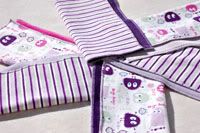 *Purpley Ooga* 6 pack Knit/Cotton Velour Wipes ~Sale~