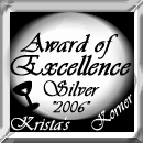 Krista's Corner Silver Award of Excellence