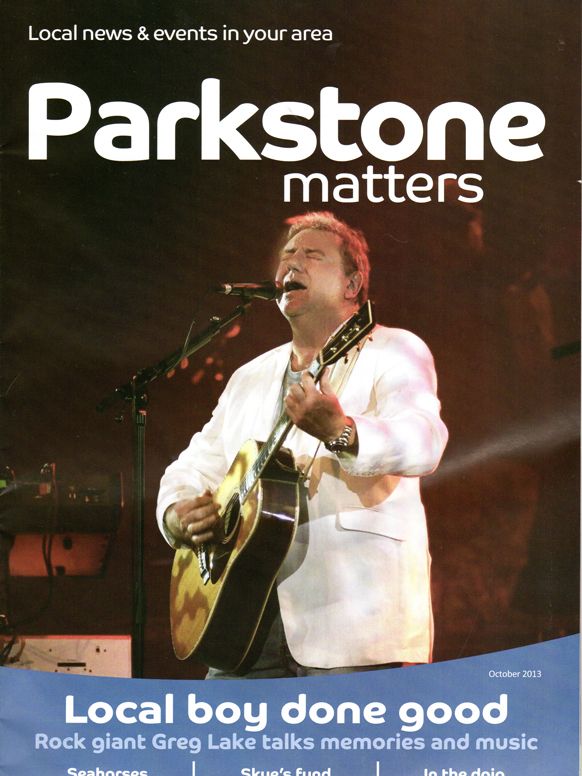 Greg Lake on the cover of Parkstone Matters
