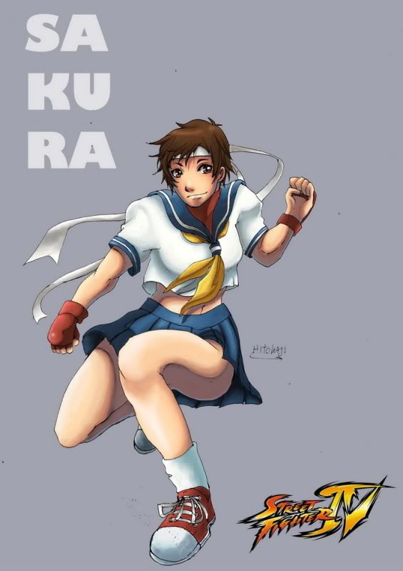 sakura street fighter. Street Fighter Fanart