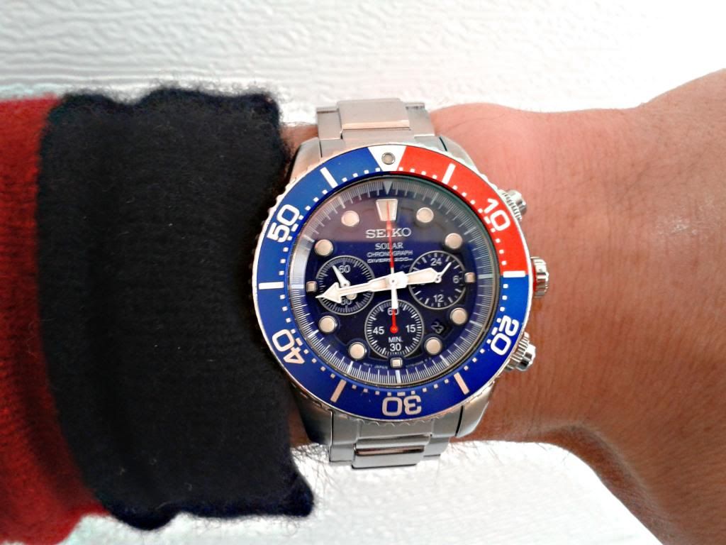 seiko men's ssc019 solar diver chronograph watch
