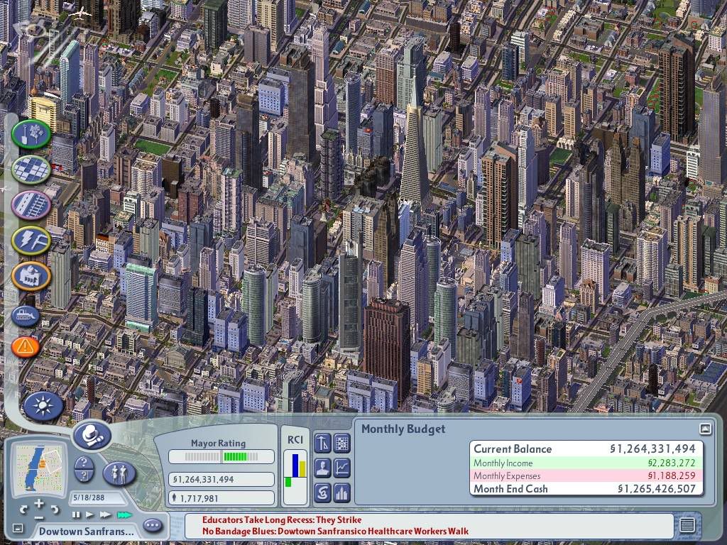 Here's a picture of my biggest city.