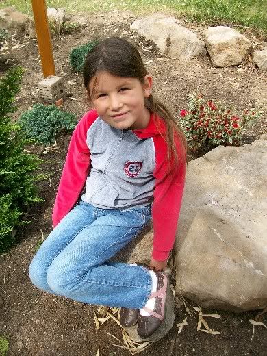 Alexa, age 8, at Stonehedge Gardens
