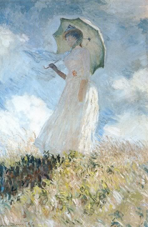 Monet - Woman with parasol turn left