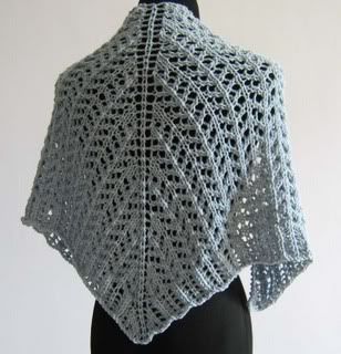 hand knitted shawl