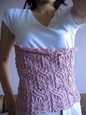 knitted lace silk