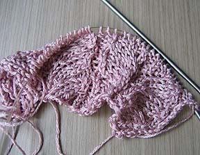 begin knit sleeve