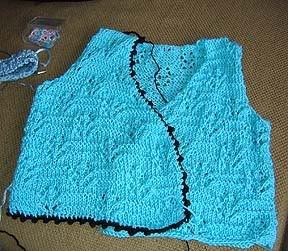 baby knit tie top