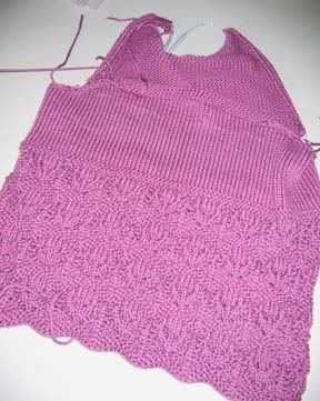 in the round knit lace
