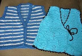 knitted stripe baby top
